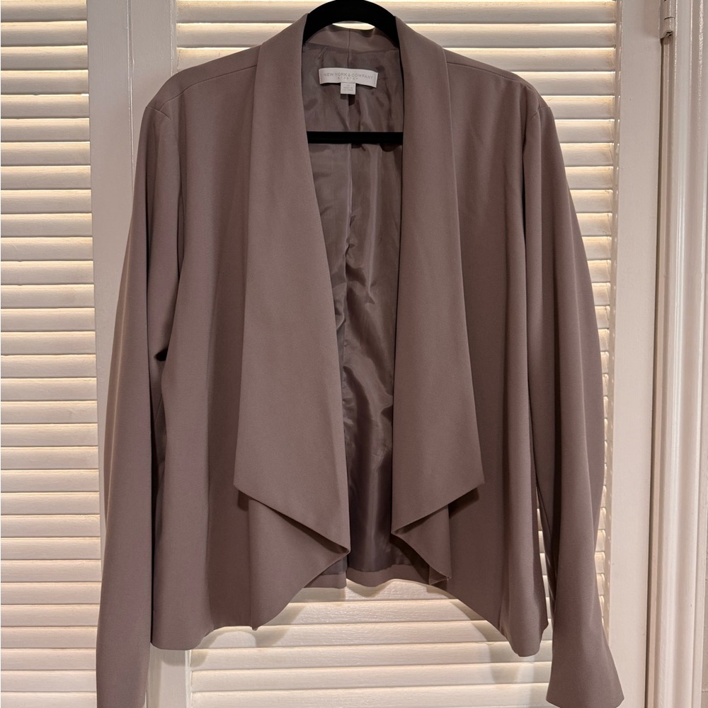 New York & Company Blazer in Taupe